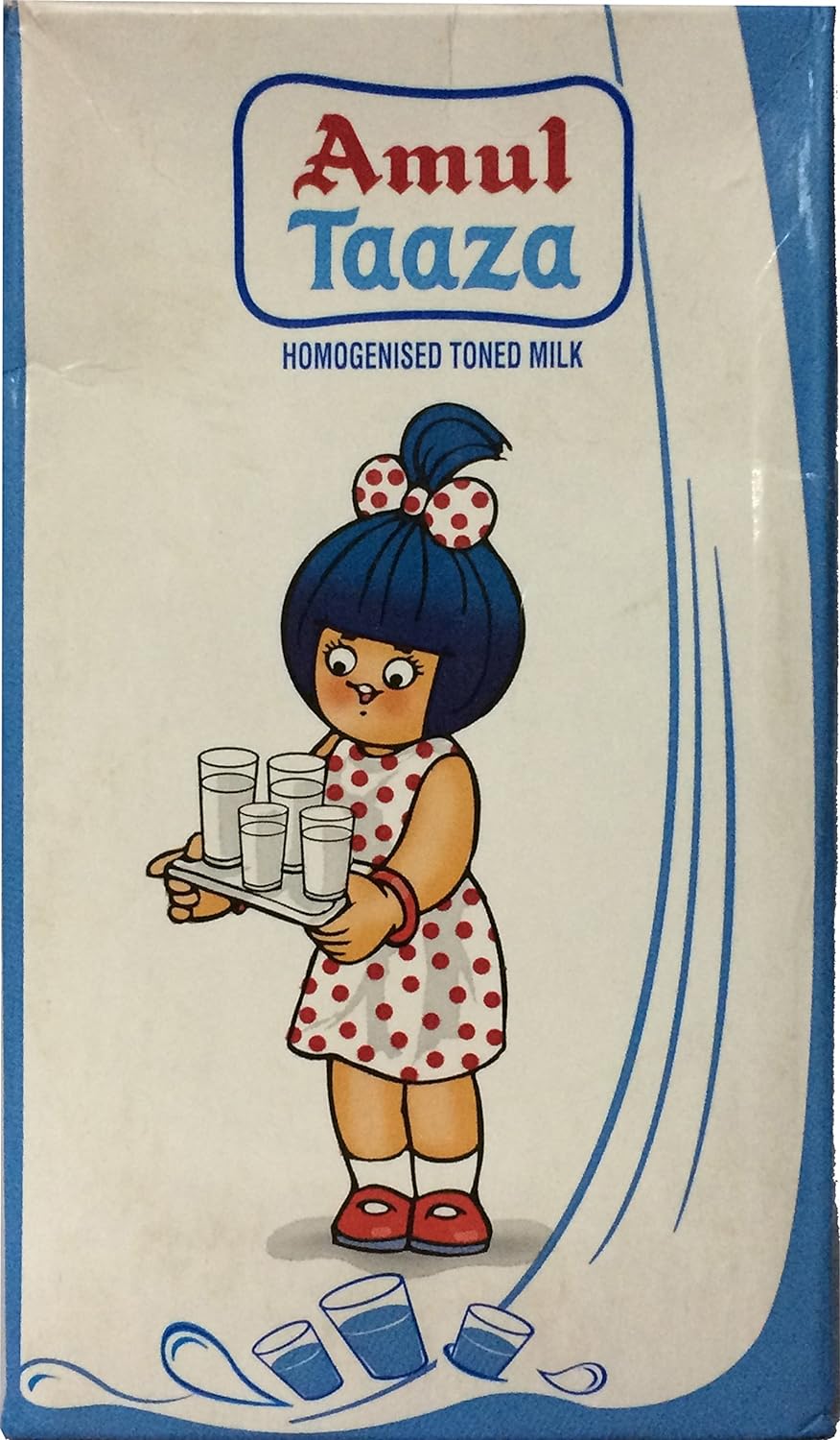 Amul Taaza Homogenized Toned Milk 1 L